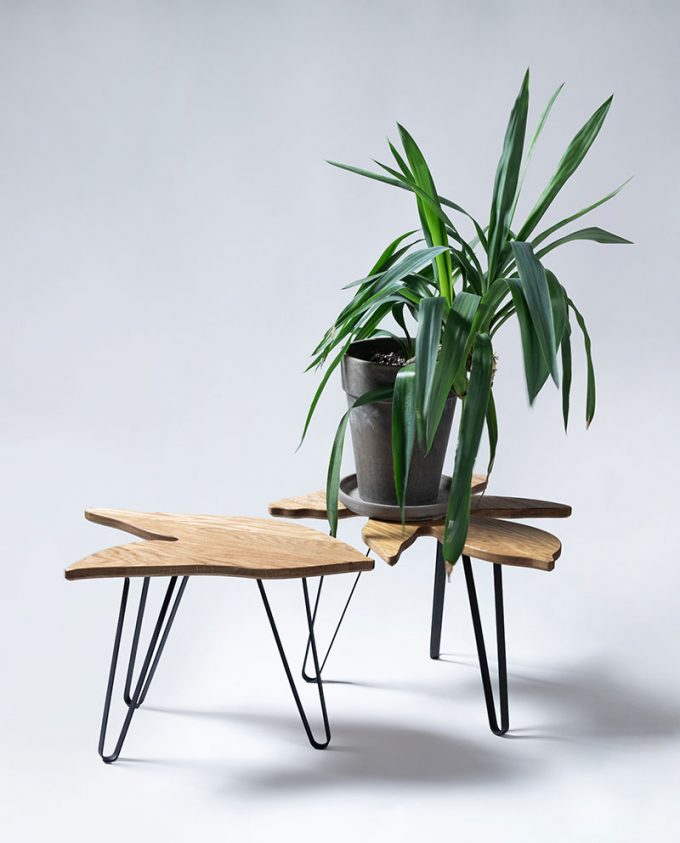 Ruwdesign-Leaf Table -Syngonium Podophyllum-Set