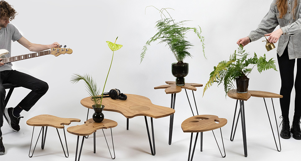 Ruwdesign-Guitar-tables-and-plant-tables-poster