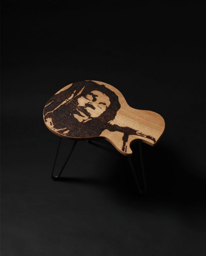 Ruwdesign_Bob_marley_Guitar_table_art2